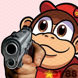 Diddy with a gun